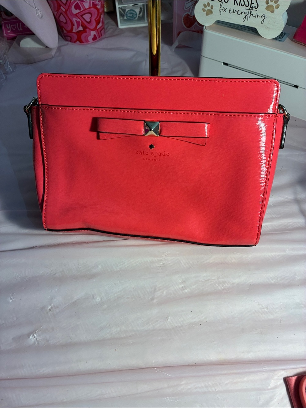 Kate Spade Beacon Court Angelica Crossbody Bag in Strawberry Pink!